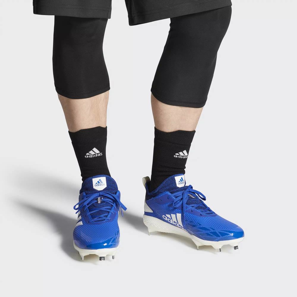Adidas Adizero Afterburner V Spikes De Beisbol Azules Para Hombre (MX-76705)